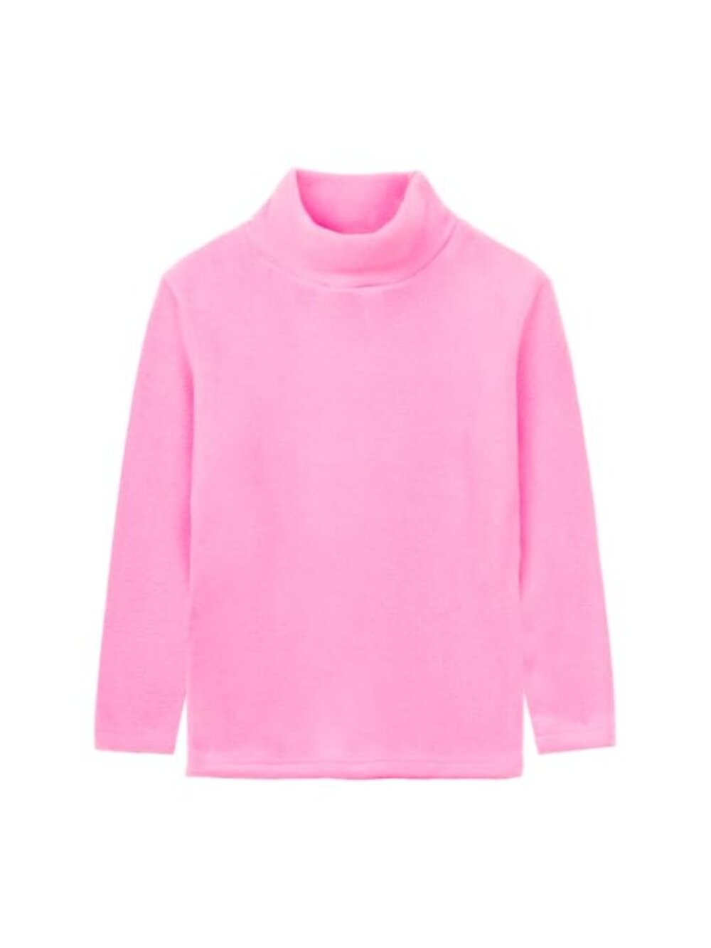 Kids Turtleneck Fleece Top Long Sleeve Thermal Pullover
